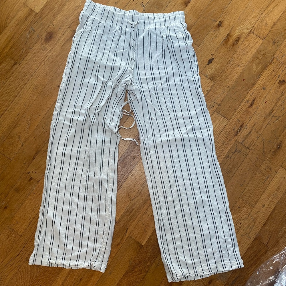 striped beach pants